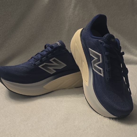 New Balance Shoes - New Balance Blue and Cream Athletic Sneakers
